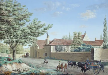 サンジェルマンとマルリーの間のトゥルデンファーファームの眺め、1810年頃